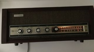 Sears Roebuck Silvertone Tube Radio Model 5022 Walnut Am/fm Stereo -