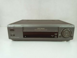 Sony Vcr Slv - 676hf Hi - Fi Stereo Vcr Vhs Player -