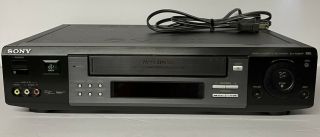 Sony Slv - M20hf Vhs Vcr Plus Video Cassette Recorder No Remote