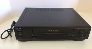 Sony Slv - 679hf Vhs Video Cassette Player Recorder Vcr Hifi 19 Micron Head