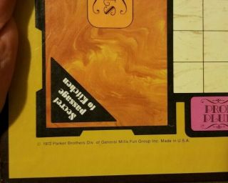 1979 Clue Game Board ONLY Parker Brothers 3
