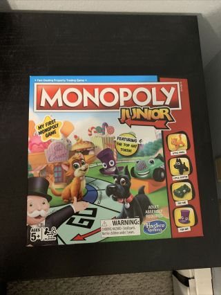 Monopoly Junior Board Game - Ages 5 And Up.  2 To 4 Players