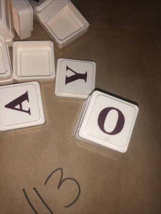Upwords Board Game Replacement Letter Tiles Only 2