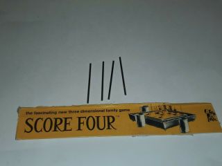 Vintage 1971 Score Four Board Game Lakeside 4 Metal Replacement Pins