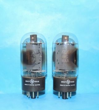 2 Ge General Electric 6l6gc Tubes Dual Side D Getters For Hp