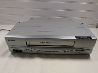 Sanyo VWM - 950 4 Head Hi - Fi Stereo VCR VHS with Front A/V Inputs and 2
