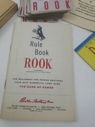 Vintage Rook Playing Card Set w/ Instructions MISSING BOX Arts Crafts Upcycle 2