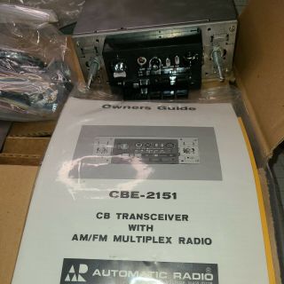 Vintage Cbe - 2151 Cb With Am Fm Radio Car Stereo With Cb Radio