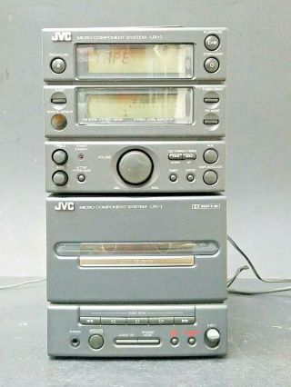 Jvc Micro Component Am/fm Stereo System Tape Deck Cd Player Ux - 1 S&h