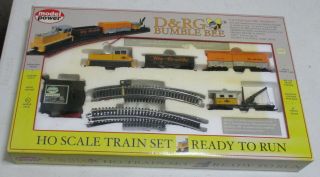 Model Power D&rg Bumble Bee Ho Scale Electric Train Set