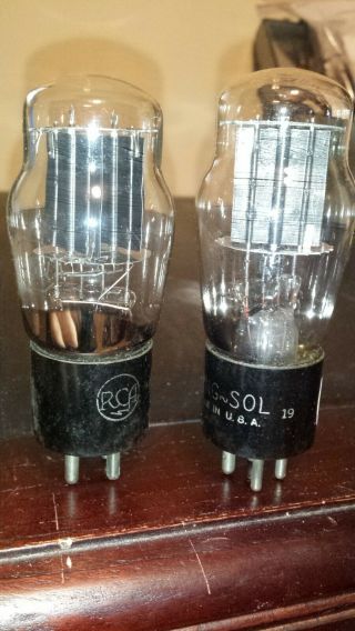 Test Nos Tight Closely Matched Pair 83v Rca Tung - Sol Tube Tv - 7