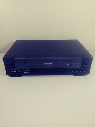 Toshiba W - 528 Hifi 4 Head Vcr Vhs Video Cassette Recorder Player Commercial Skip