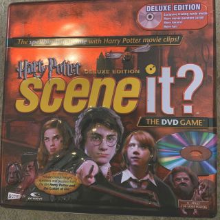 Harry Potter Scene It? Deluxe Edition Dvd Board Game Mattel Complete