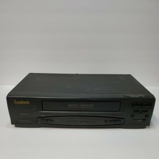 Symphonic Sl220a 4 Head Vcr Vhs Video Cassette Recorder Player