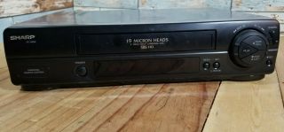 Vcr Sharp 4 - Head Vhs Hq Player/recorder Vc - A552u,  No Remote