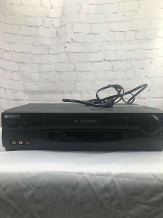 Sony Slv - N55 Video Cassette Recorder Vcr - No Remote