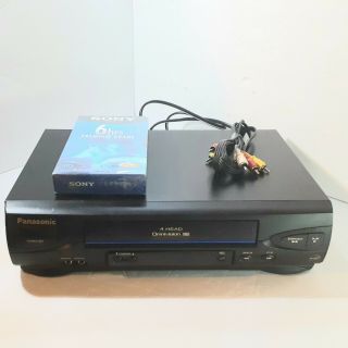 Panasonic Vcr Vhs Player Pv - V4022 Omnivision 4 Head Video Cassette Recorder