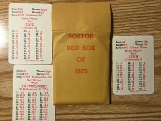 1975 Boston Red Sox Apba Baseball Team Set Gtop
