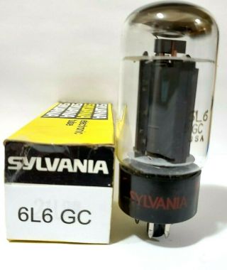 1 Sylvania 6l6 Gc Vacuum Tube / Nos On Calibrated Tv - 7 100,