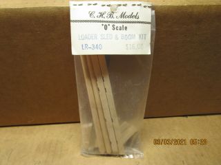3 C.  H.  B Models Lr - 340 O Scale Loader Sled & Boom Woof & Metal Kit - Pack