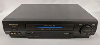 Panasonic Pv - 4664 Video Cassette Hi - Fi 4 Head Vcr Omnivision Vhs Player Recorder