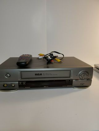 Rca Vr555 Vcr 4 Head Hifi Stereo Vhs Player Recorder & Remote.