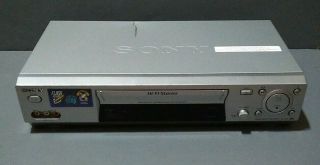 Sony Vcr Plus,  Vhs Video Cassette Player Recorder Hi - Fi 4 Head Slv - N88
