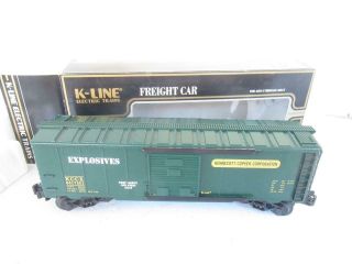 K - Line Trains K641 - 7501 - Kennecott Copper Boxcar W/explosives - 0/027 - Ln - Hb1