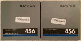 Two Ampex 456 Quantegy 1/4 " X 7 Vintage Reel Tapes Usa