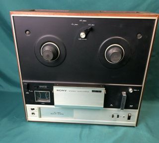 Sony Tapecorder TC - 355 3 Head Solid State Reel to Reel Tape Recorder Tape Deck 3