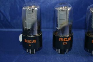 Strong Testing Quad Of RCA 6V6 Audio Vacuum Tubes 2