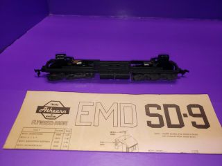 Parts Ho Scale Dummy Athearn Emd Sd9 Metal Underframe Chassis,  Dummy Trucks