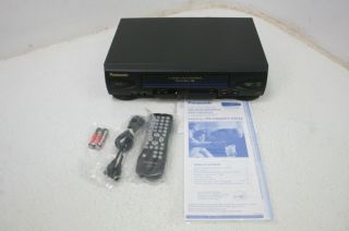 Panasonic Pv - V4522 4 Head Hifi Vcr Black Av Input Vhs Player W Recording