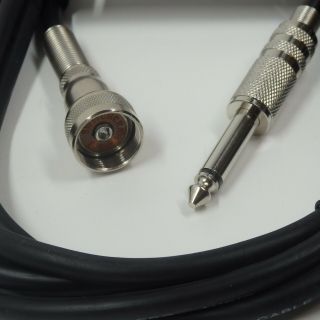 10ft.  Vintage Microphone Guitar Cable Amphenol 75 - Mc1f Switchcraft 2051f To 1/4 "