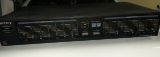 Vintage Sony Seq - 120 Stereo Graphic Equalizer 7 Band Dual Channel