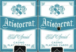 2 Decks Aristocrat Club Special Playing Cards Ballys Atlantic City Canceled