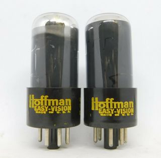 Matched Pair Hoffman 6v6gt Radio/organ Amp Tubes