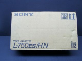 Sony Dynamicron Es L - 750 Betamax Blank Tapes,  Box Of 10,