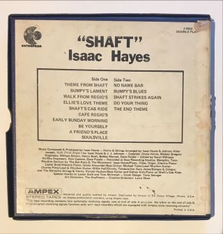 VINTAGE REEL TO REEL TAPE 4 - TRACK 7 1/2 IPS Isaac Hayes SHAFT DOUBLE PLAY J 5002 2