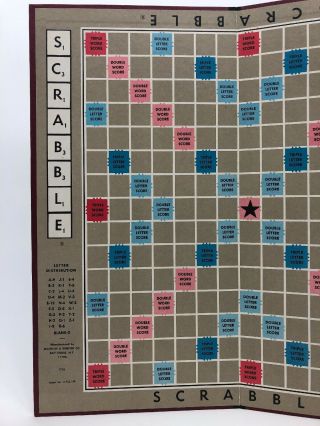 Scrabble Game Board From 1948 Replacement Part Fast 2