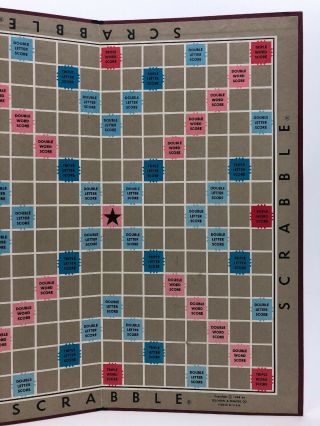 Scrabble Game Board From 1948 Replacement Part Fast 3