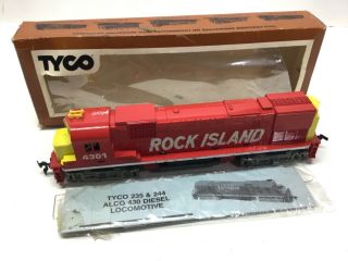 Tyco 235 - 10 Ho Scale No.  4301 Alco Rock Island Line Diesel Locomotive