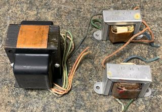 Vintage Single Ended 6aq5a Qty 2 Output Transformers & Power Transformer