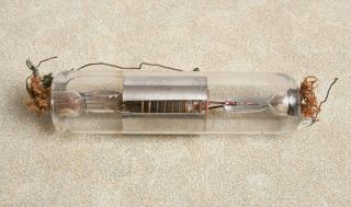 Scarce And Early De Forest Tubular Audion Vacuum Tube For Display