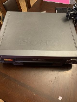 Sony Slv - Ax10 Video Cassette Recorder Hi - Fi Stereo Vcr Vhs Player,  Cable