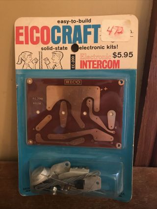 Vntg Eico Craft Electronic Kit Tox Ec - 200 Electronic Intercom Nos