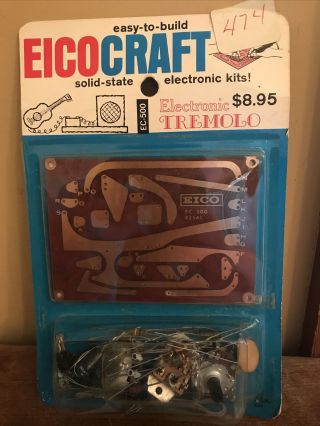 Vntg Eico Craft Electronic Kit Tox Ec - 500 Electronic Tremolo Nos