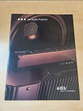 A/d/s/ Car Audio Products Brochure Rare M860 P840 325is 325im Al5 Al6 Rs10 Rs12