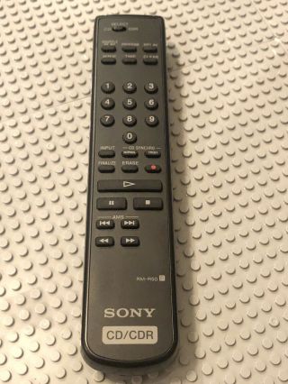 Sony Rm - R50 Remote Control For Cd/cdr Recorder Rcd - W1 Rcd - W3 -