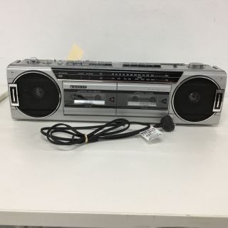 Vintage Sanyo Mw700 Stereo Double Cassette Recorder Am/fm Boombox 507
